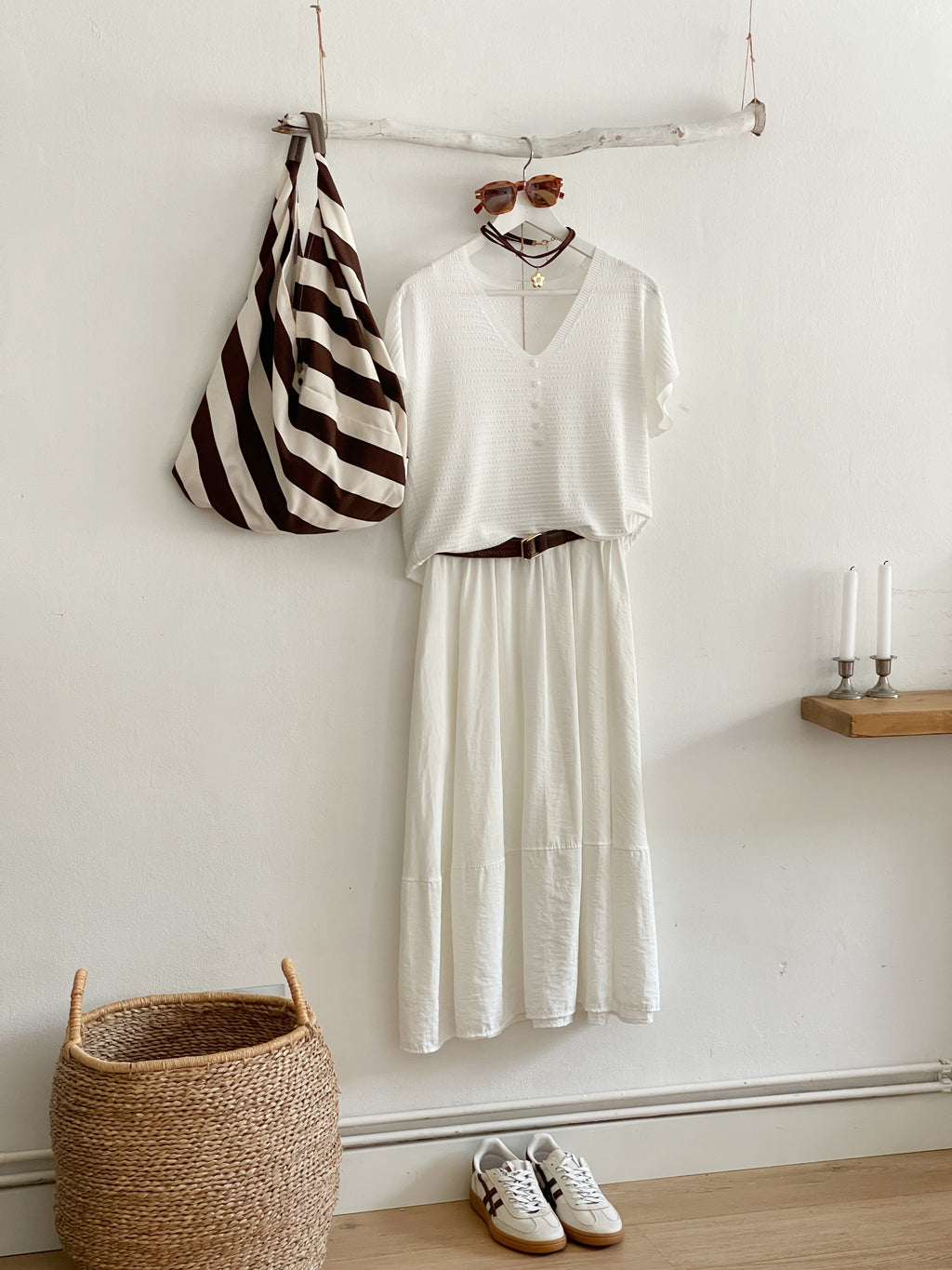 FALDA LISA BLANCA