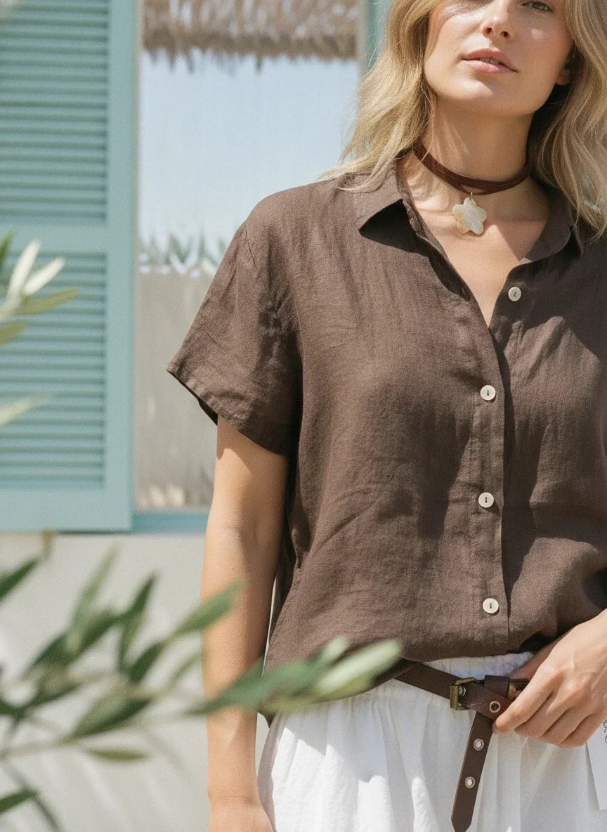 BLUSA SANDRA MARRÓN
