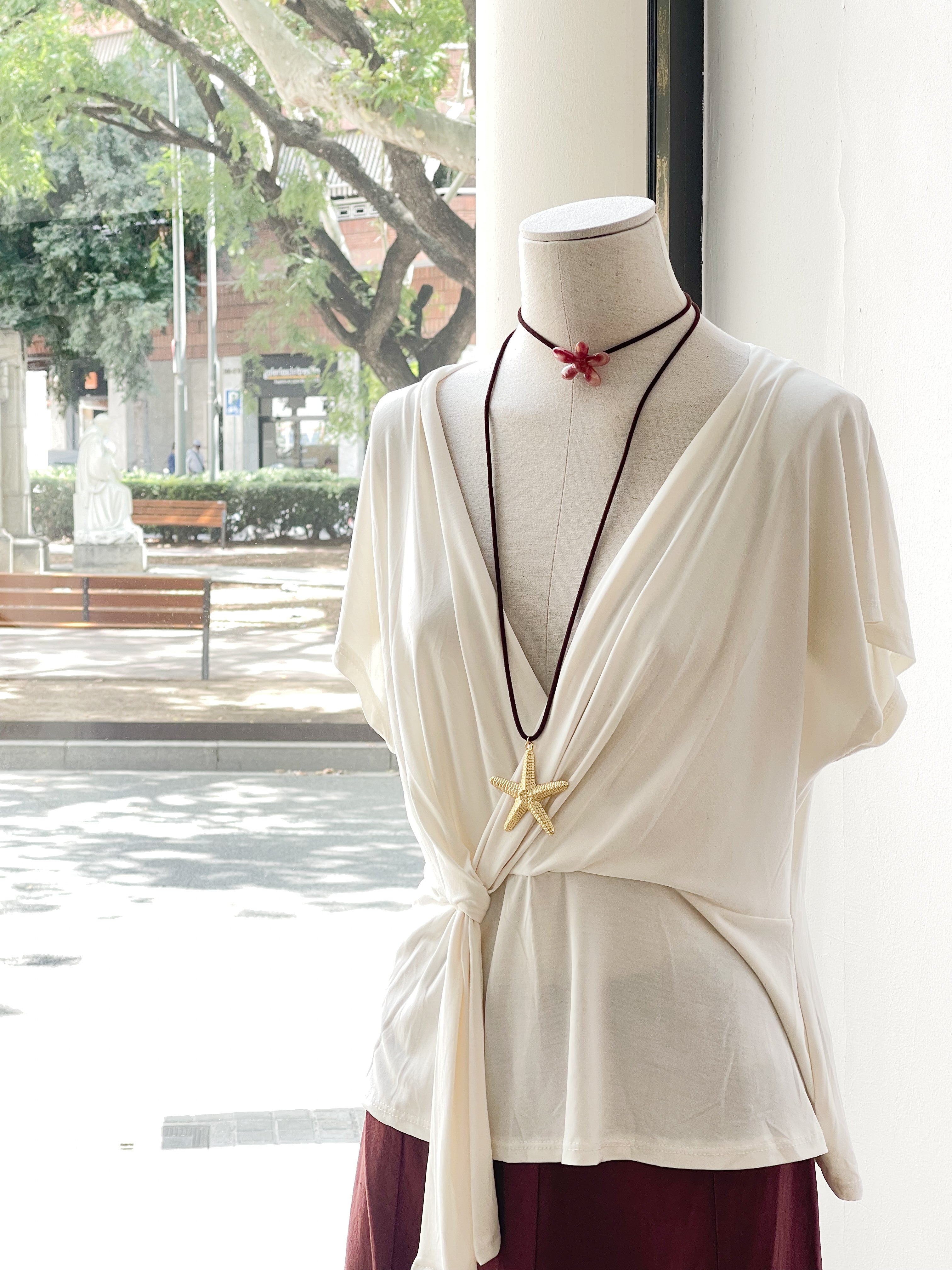 BLUSA FLAVIA BLANCO ROTO