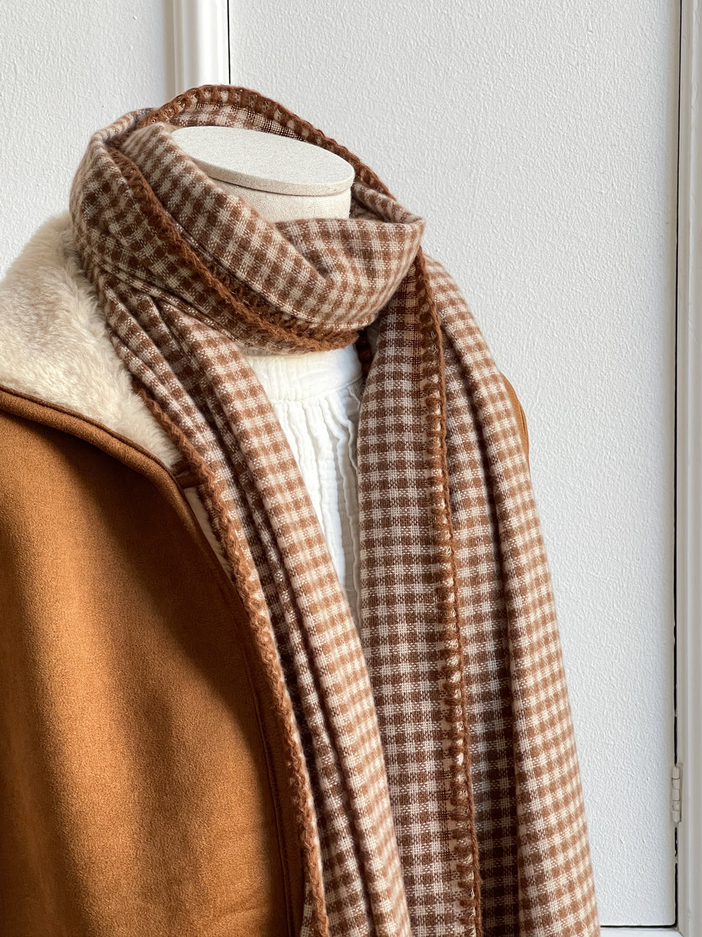 BUFANDA VICHY CAMEL