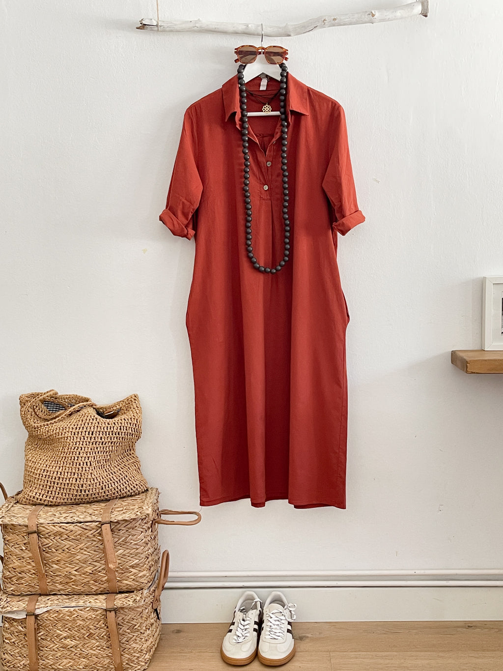 VESTIDO SORRENTO TEJA