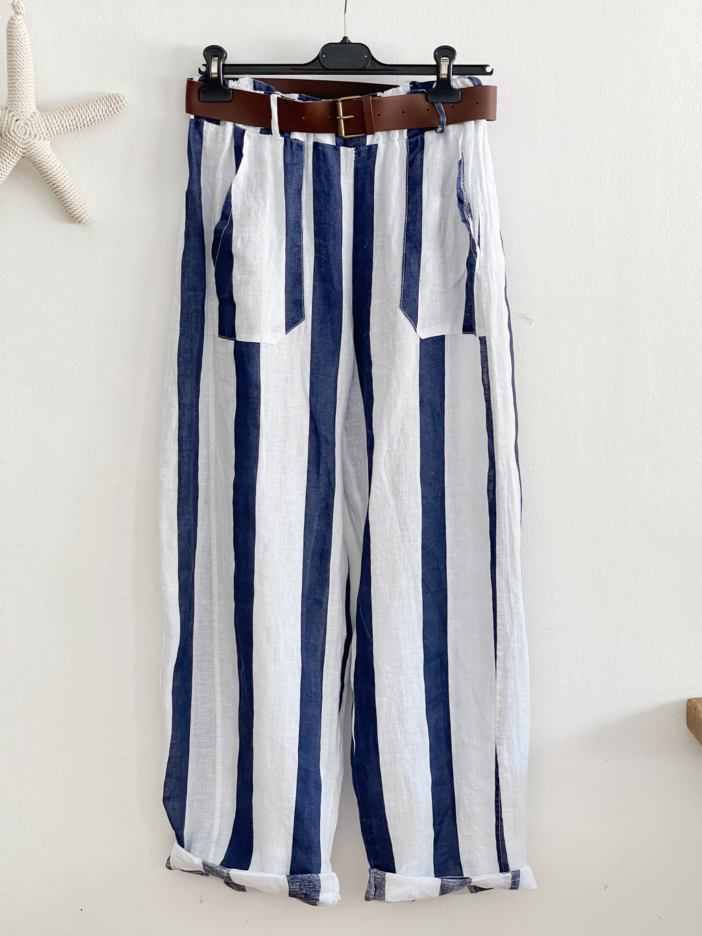 PANTALÓN RAYAS MARINO