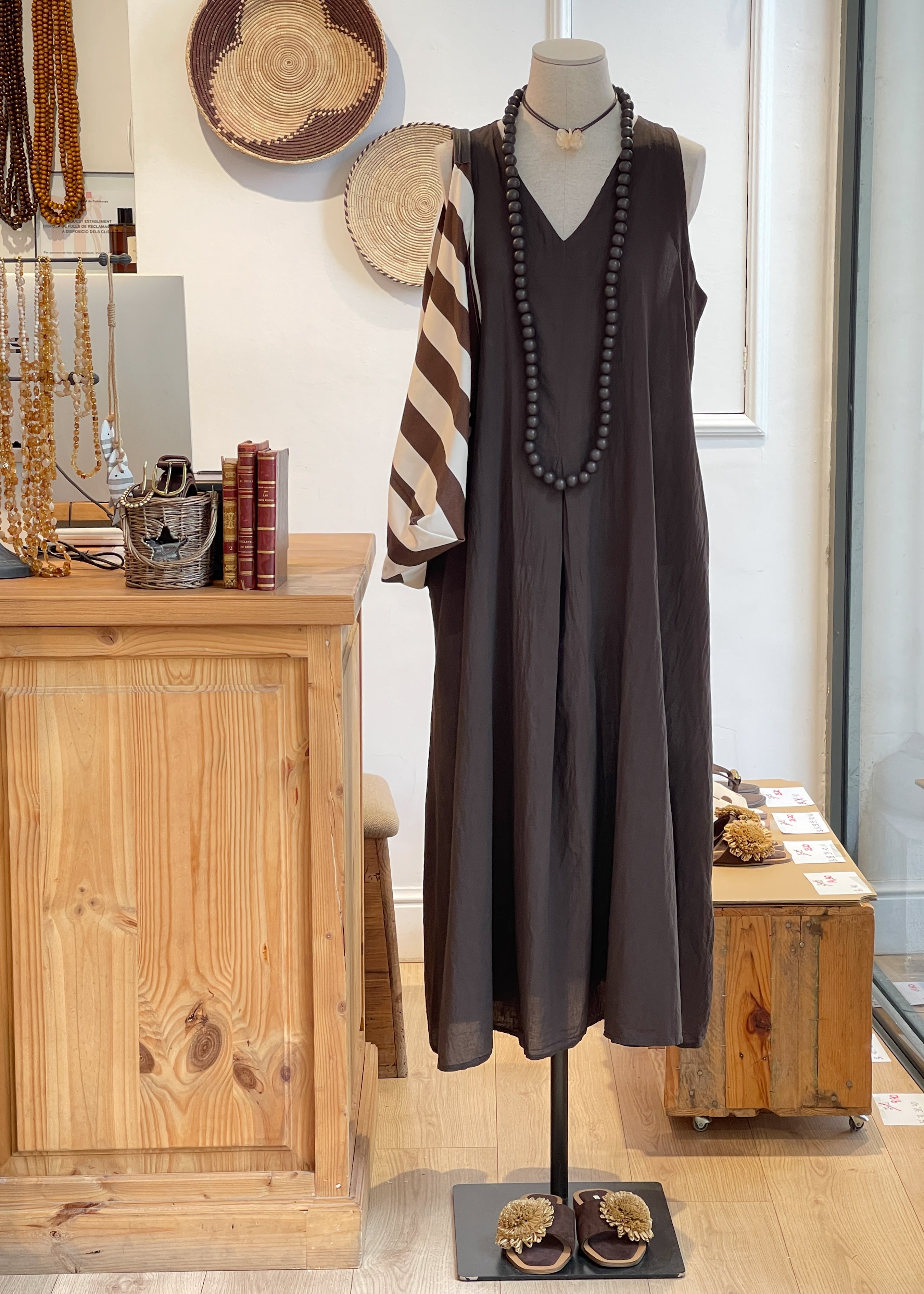 VESTIDO VIVI MARRÓN
