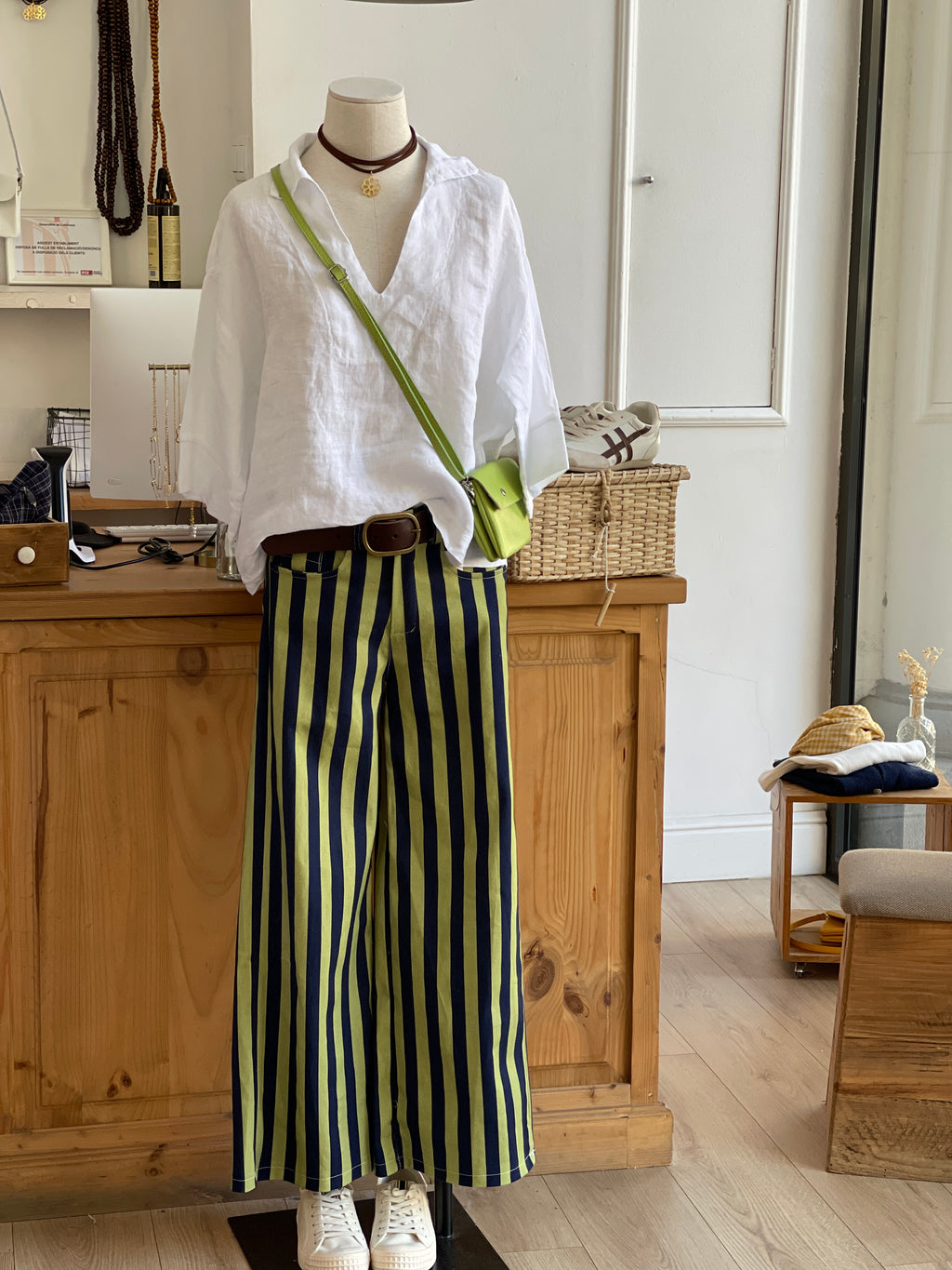 PANTALÓN RAYAS AZUL