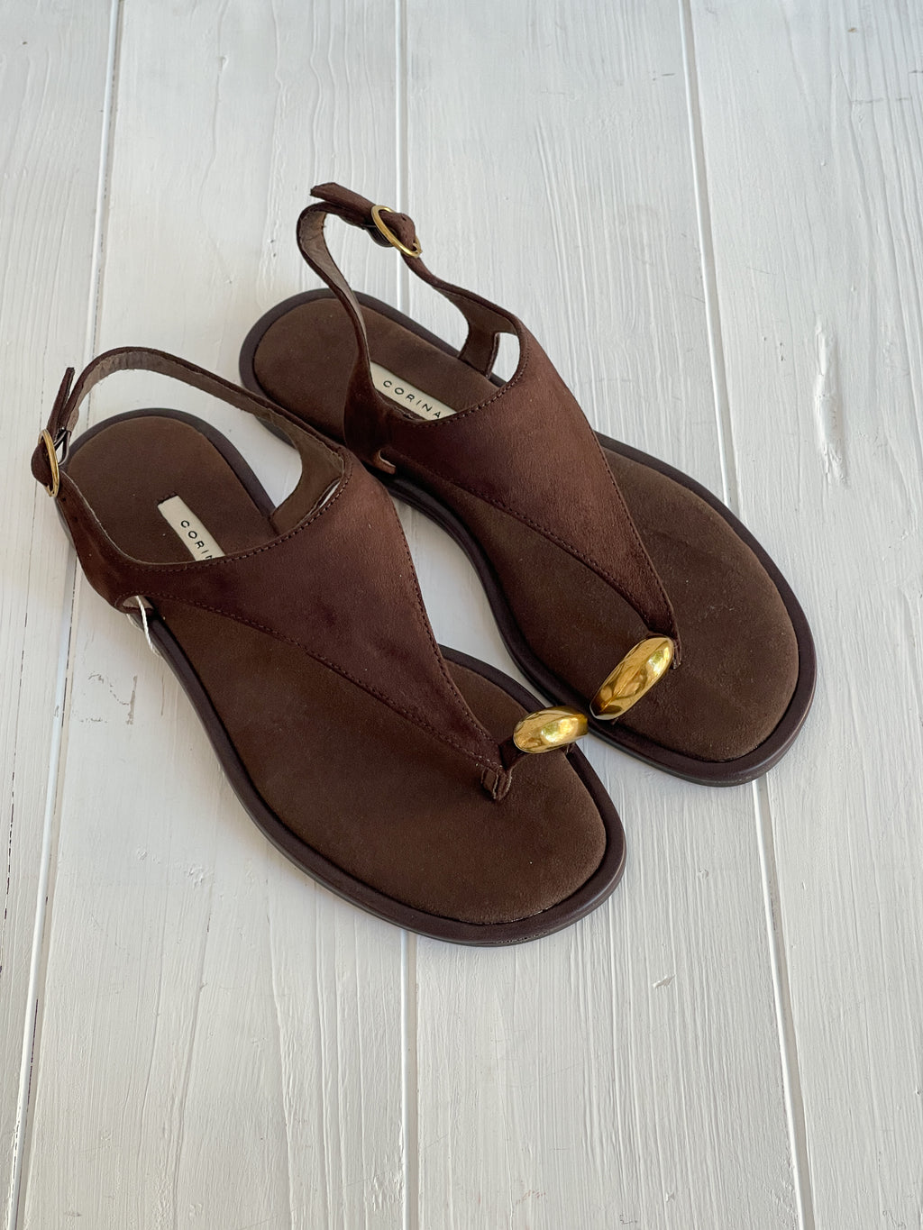 SANDALIA ANILLO CAFÉ