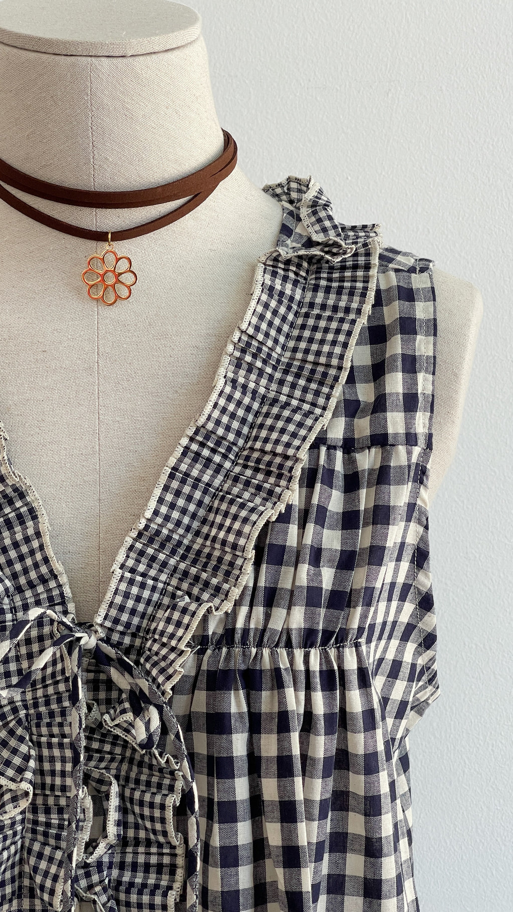 BLUSA VICHY AZUL