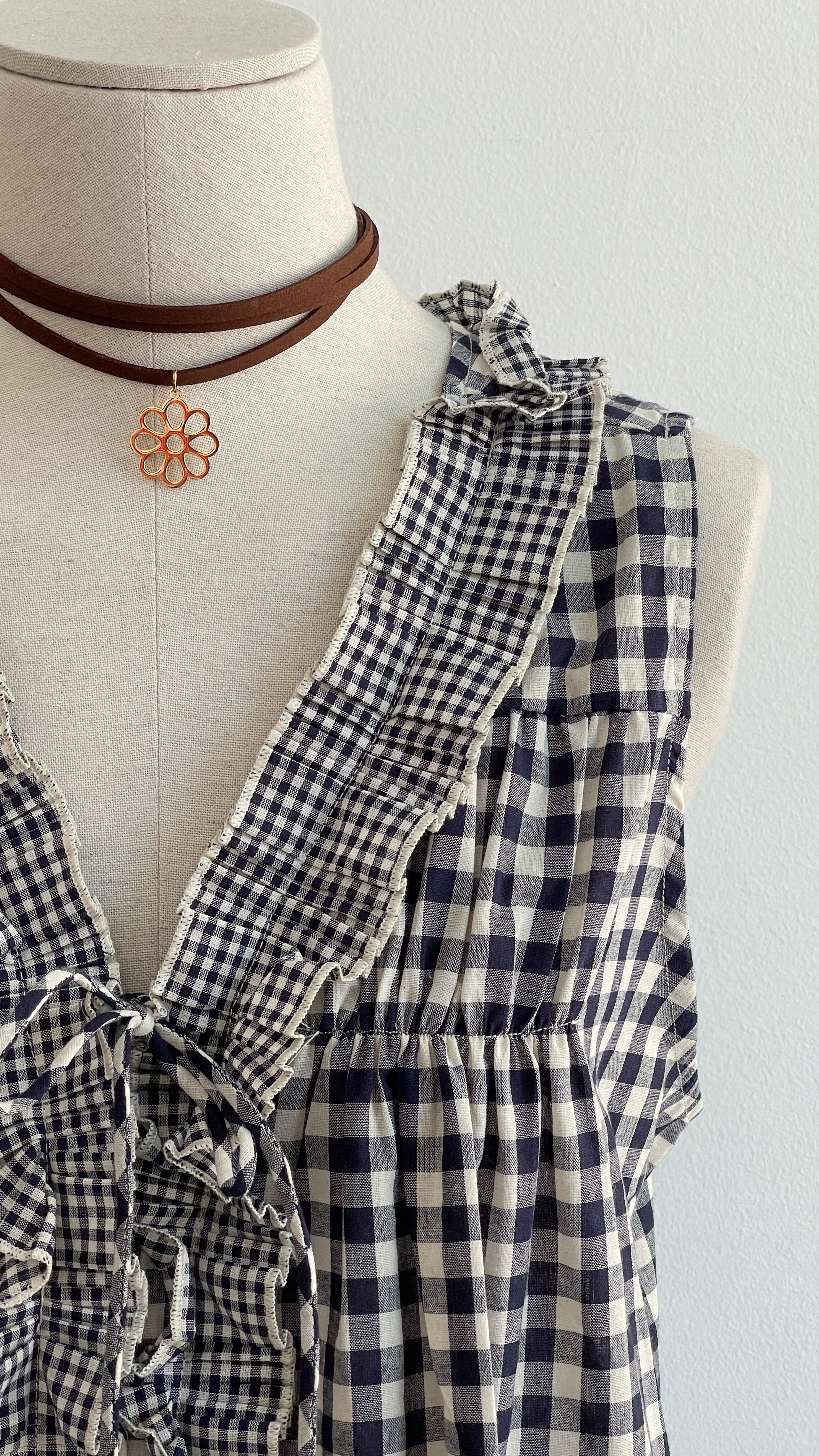 BLUSA VICHY AZUL