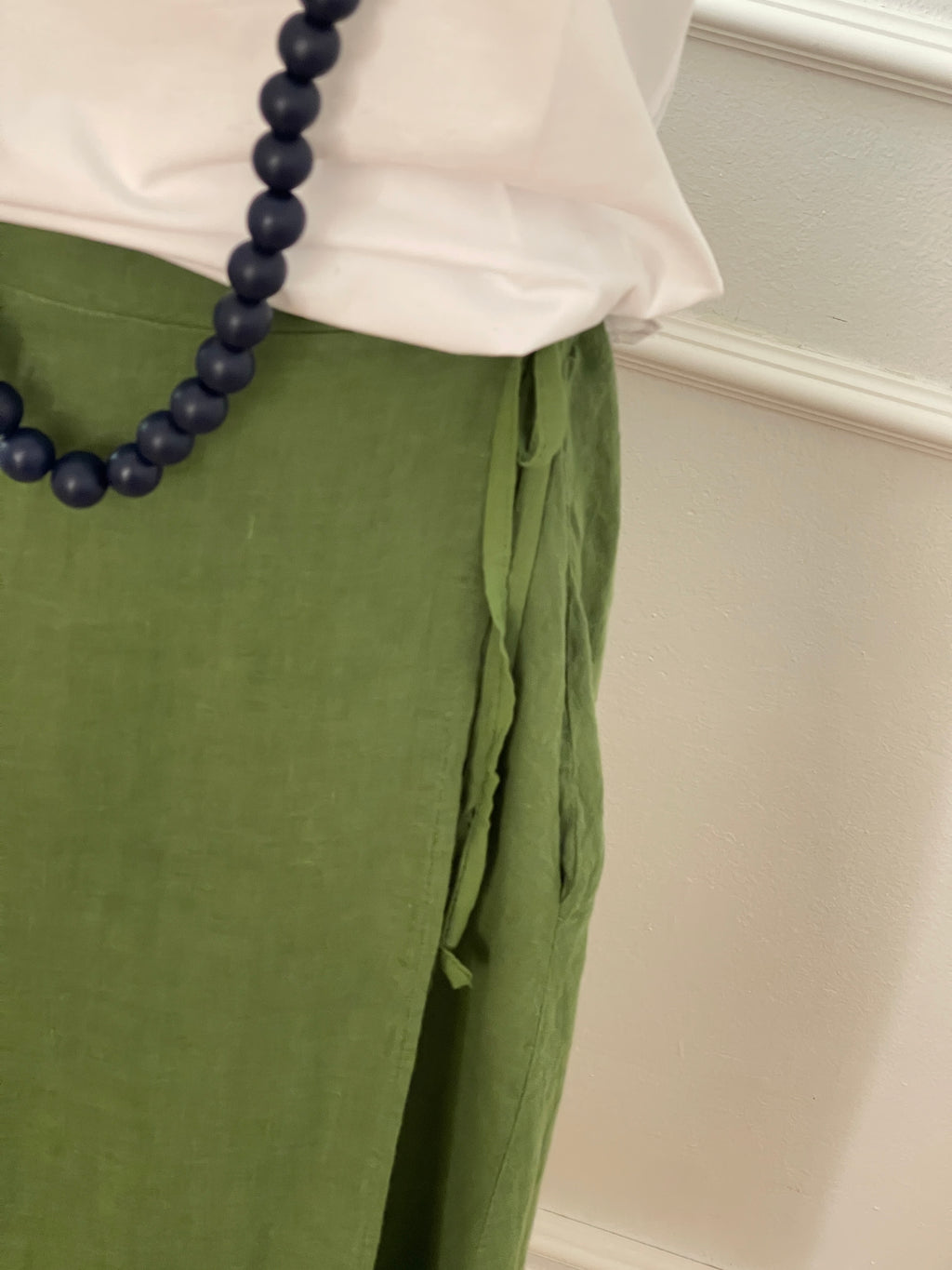 FALDA LINO VERDE