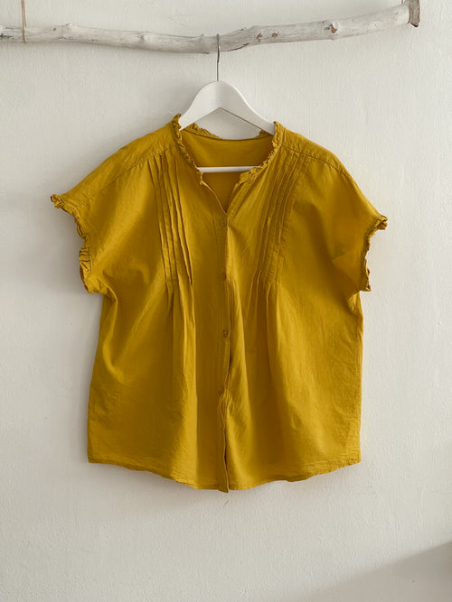BLUSA CASSANDRA MOSTAZA