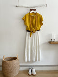 BLUSA CASSANDRA MOSTAZA