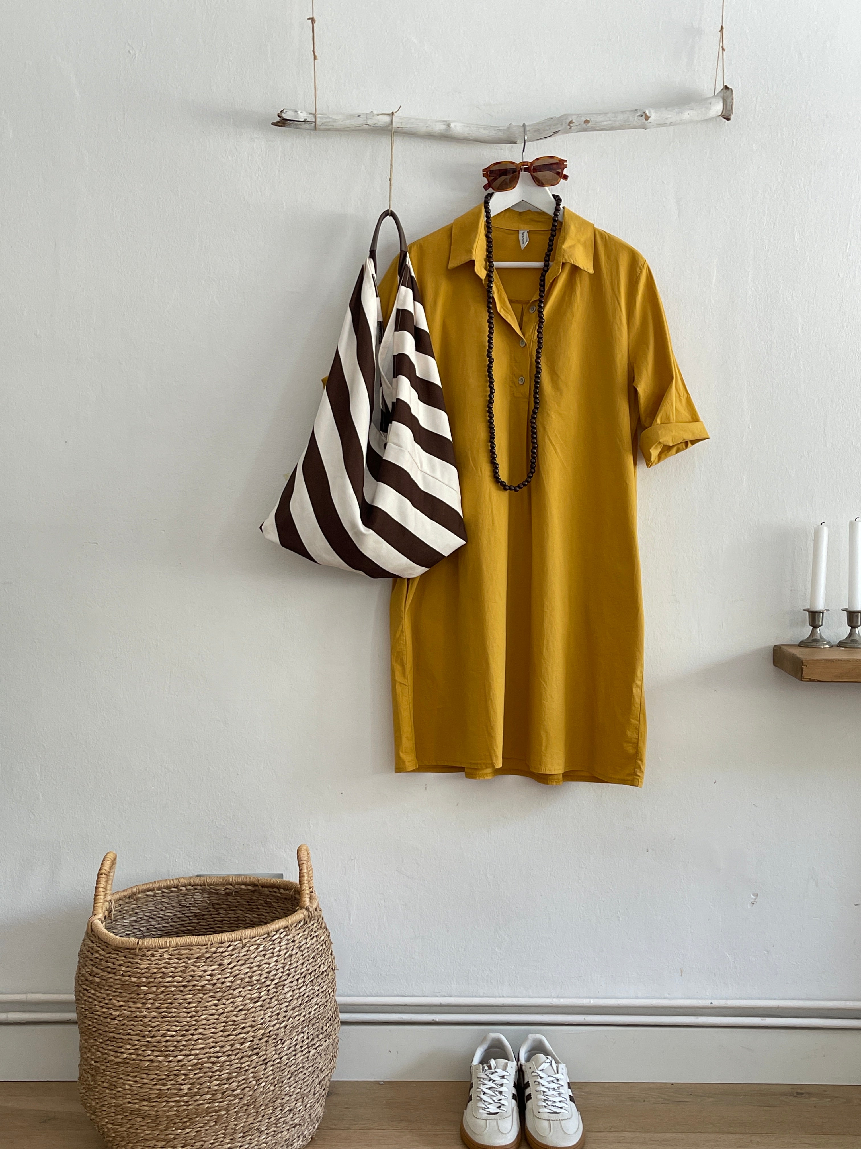 VESTIDO SYDNEY MOSTAZA