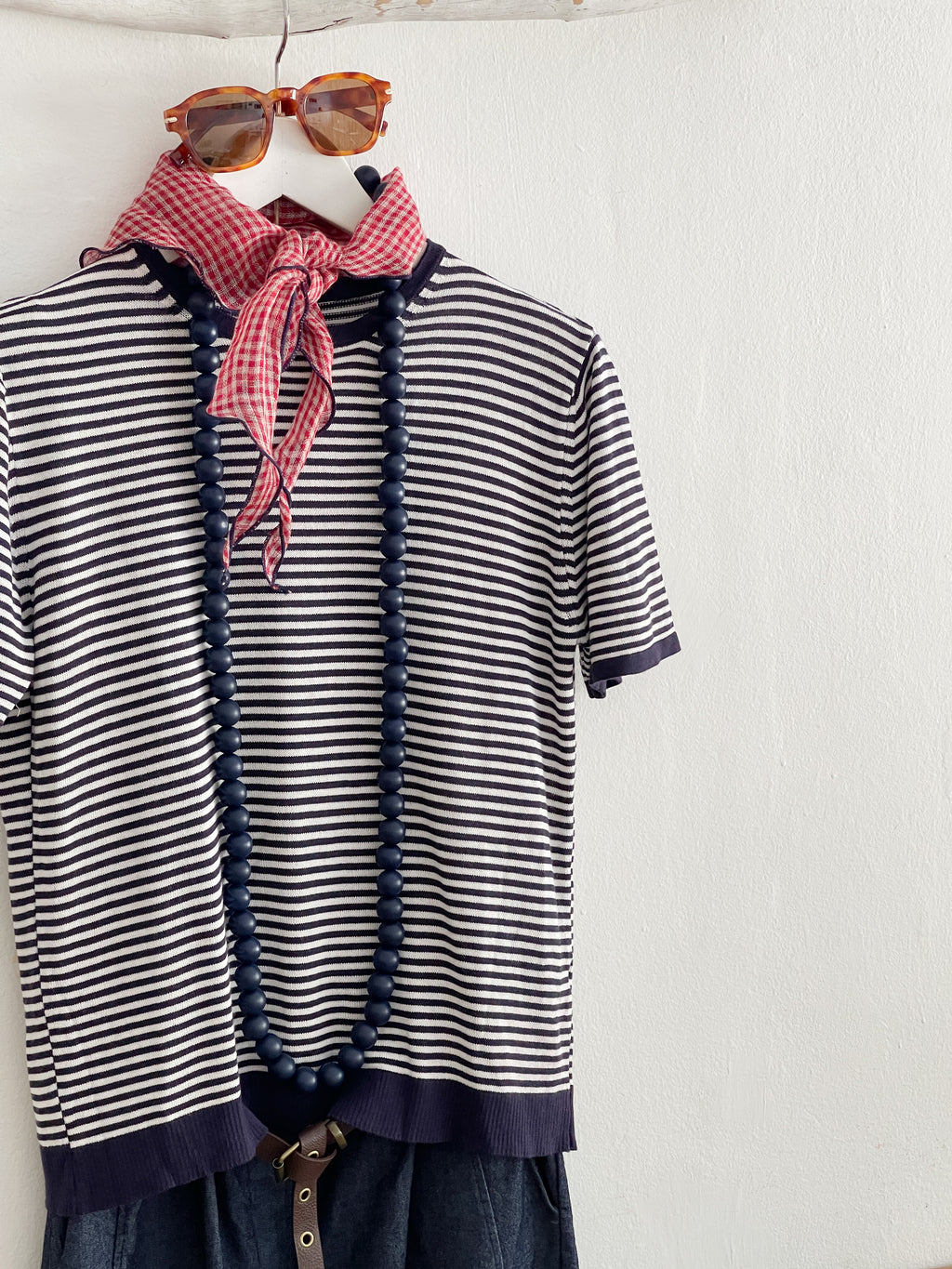PAÑUELO VICHY ROJO LINO