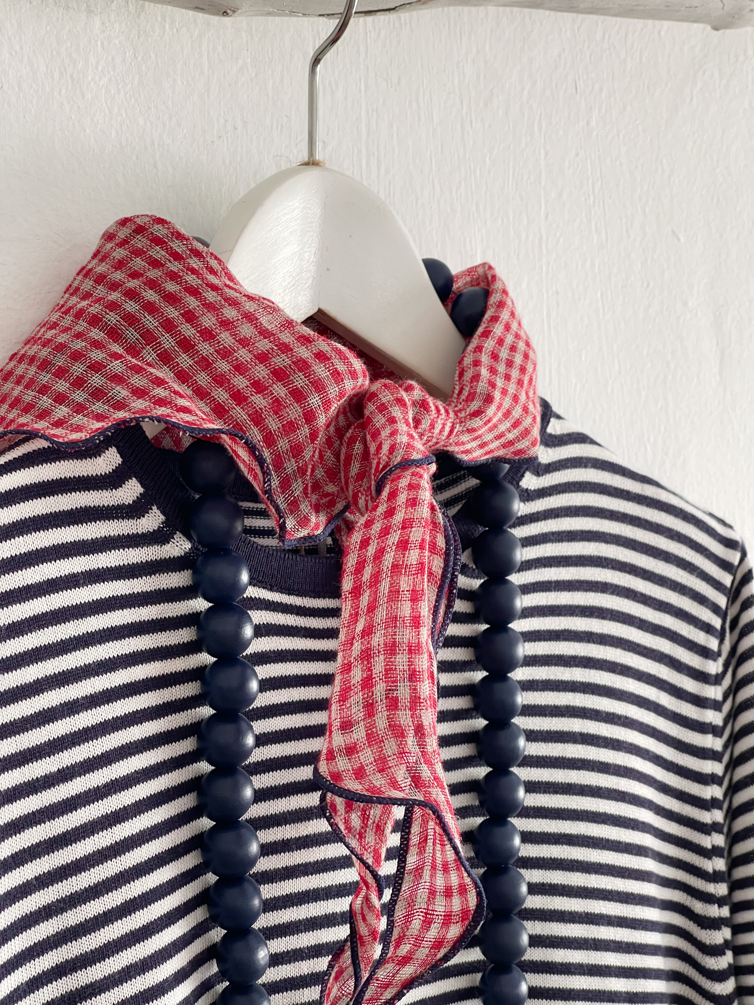 PAÑUELO VICHY ROJO LINO