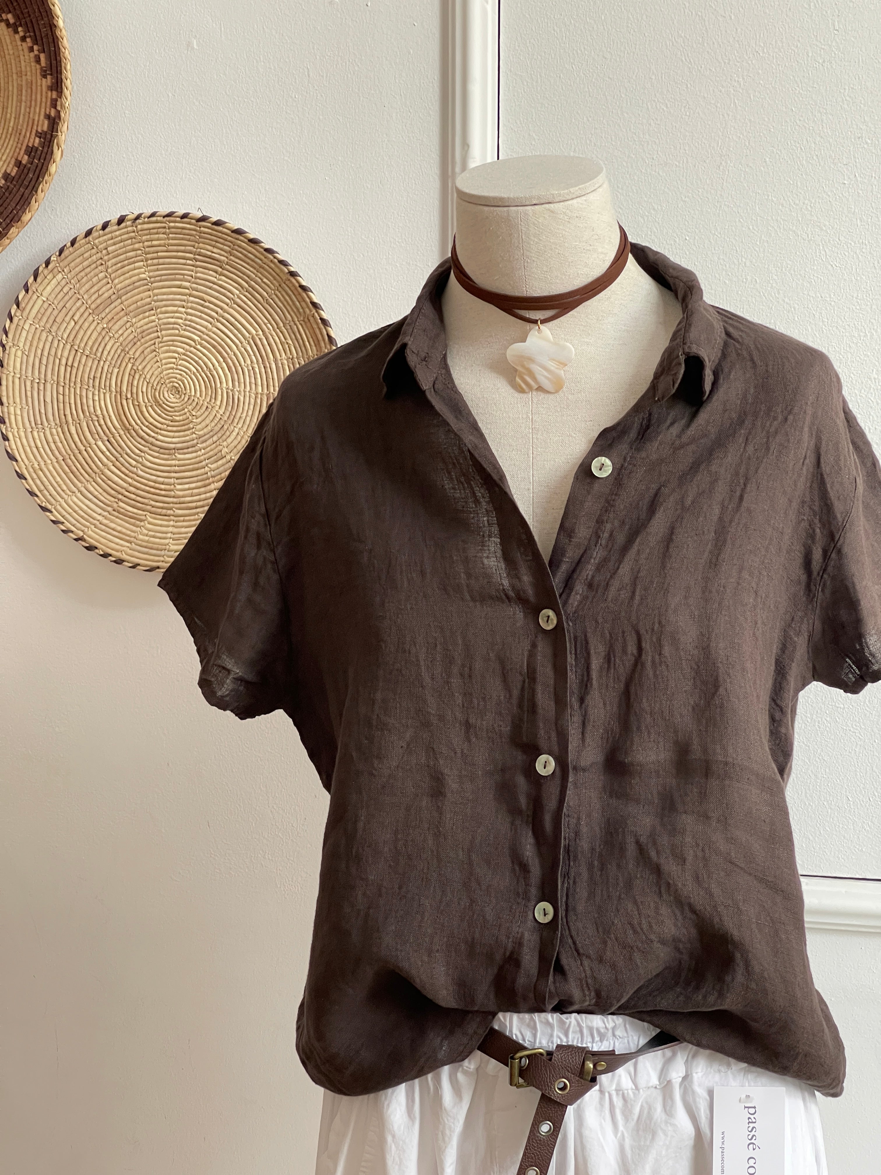 BLUSA SANDRA MARRÓN