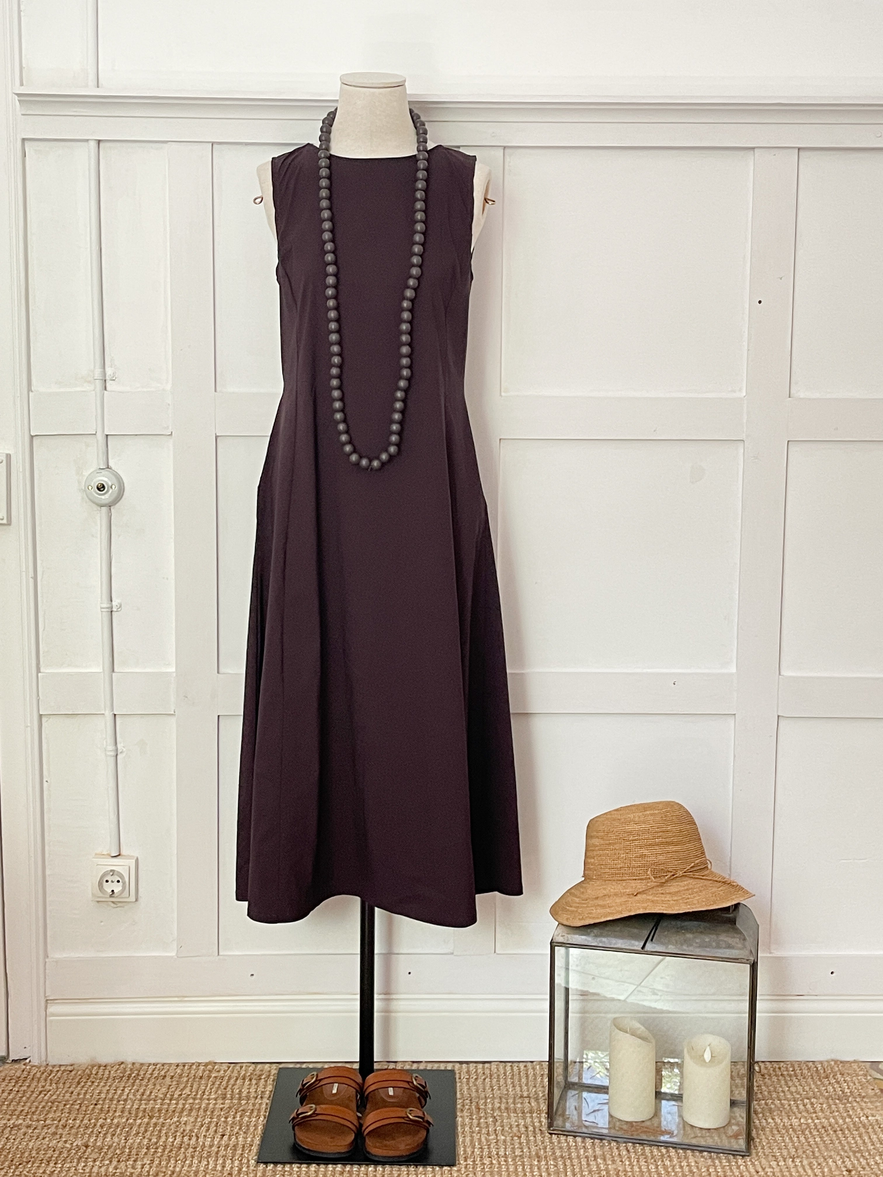 VESTIDO LUCCA MARRÓN
