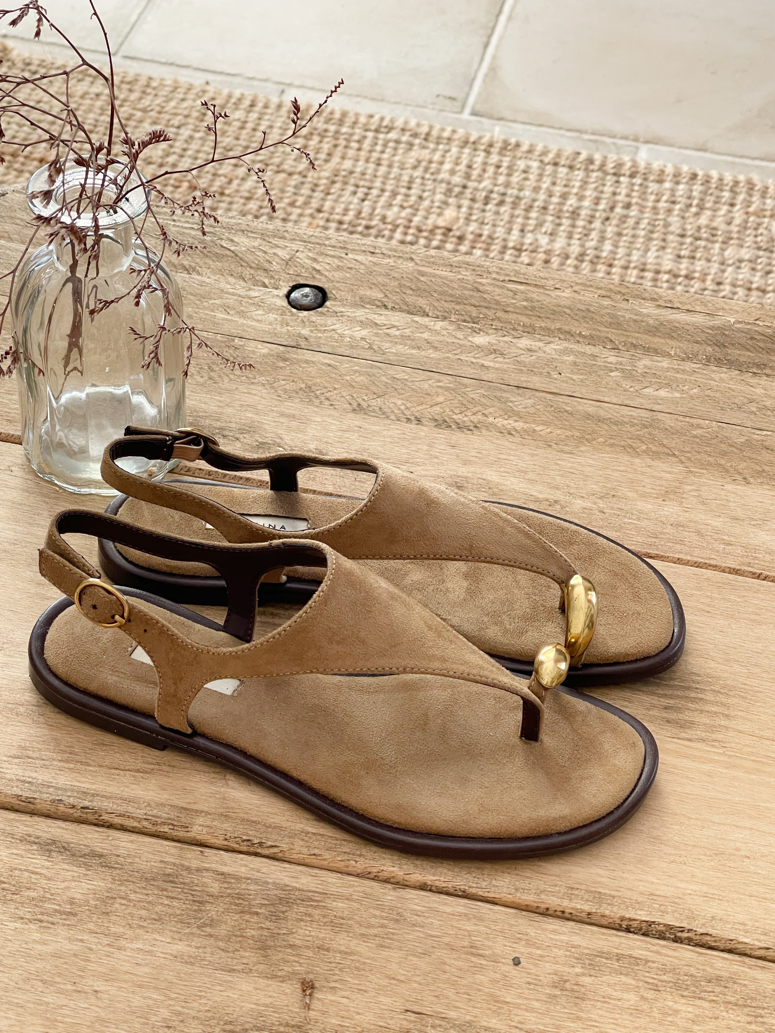 SANDALIA ANILLO BEIGE