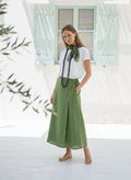 FALDA LINO VERDE