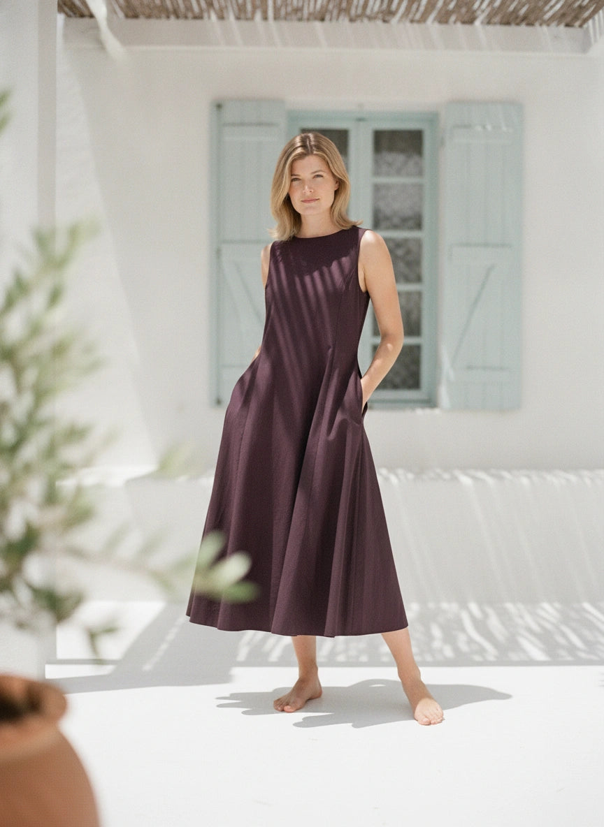 VESTIDO LUCCA MARRÓN