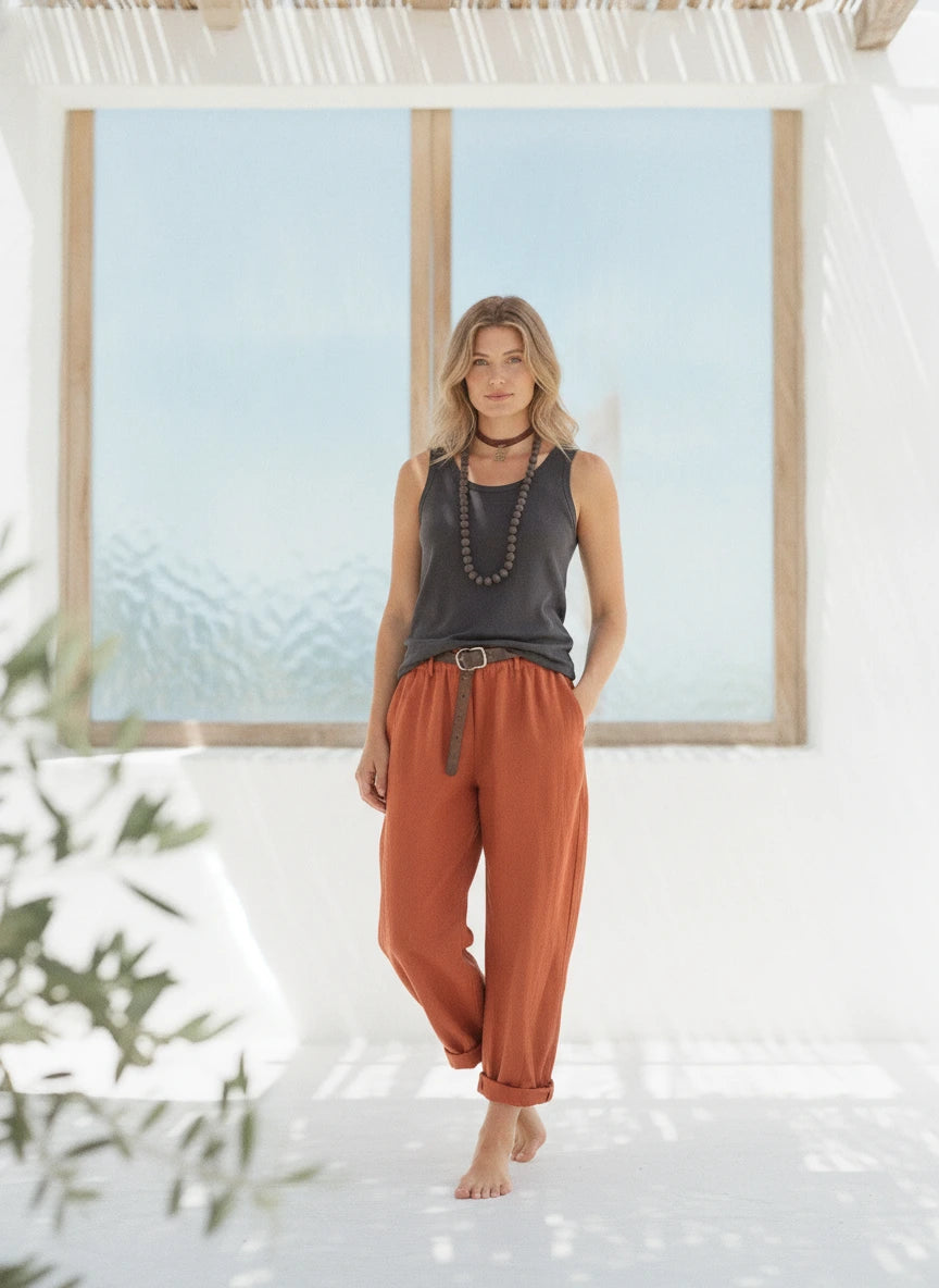 PANTALÓN LORENA TEJA
